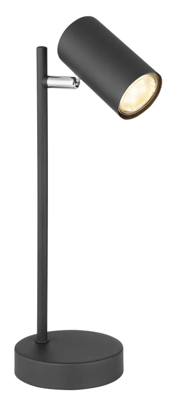 Robby 35cm Musta työpöytävalaisin valmistajalta Globo Lighting - Robby &auml;r en praktisk skrivbordslampa som blir ett stilfullt tillskott till ditt hem.