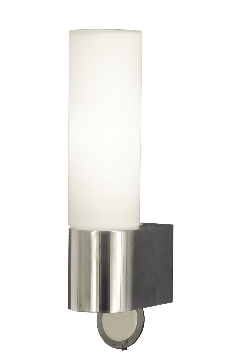Cosenza 25cm Kromi kylpyhuoneen valaisin valmistajalta Aneta Lighting - Cosenza-sein&auml;valaisin kromattua metallia ja opaalivalkoisella lasivarjostimella.