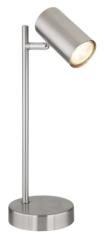 Robby 35cm Matta nikkeliä työpöytävalaisin valmistajalta Globo Lighting - Robby &auml;r en praktisk skrivbordslampa som blir ett stilfullt tillskott till ditt hem.