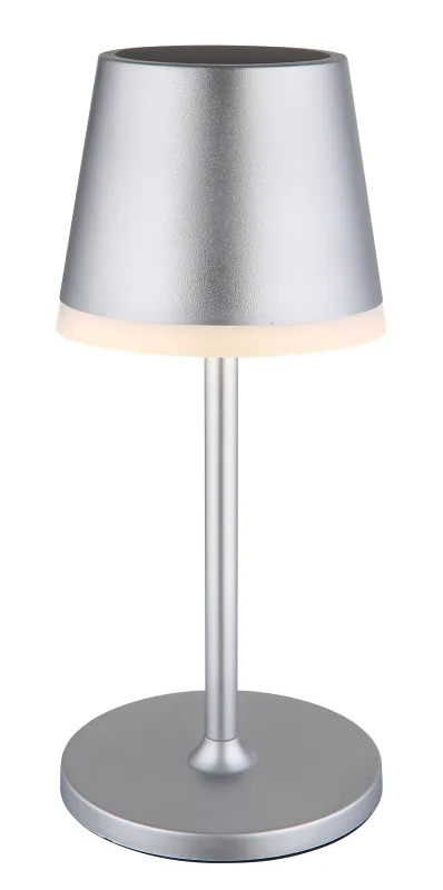 Bordslampa LED Hopea aurinkokennolamppu valmistajalta Globo Lighting - Den diskreta designen sm&auml;lter in i alla milj&ouml;er och med IP44-klassning &auml;r den t&aring;lig mot v&auml;der och vind.
