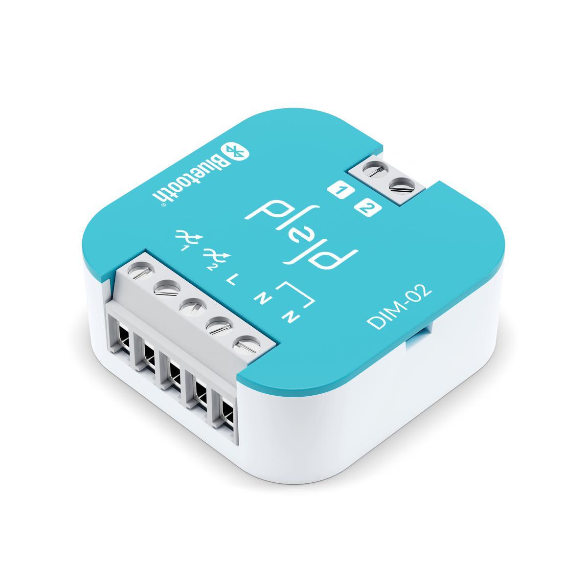 Kruunuhimmennin DIM-02 valmistajalta Plejd - Krondimmer on kaksikanavainen yleishimmennin, jossa on l&auml;ht&ouml; kahdelle eri kuormalle, joita voidaan ohjata jousikuormitteisella painikkeella tai liiketunnistimella.