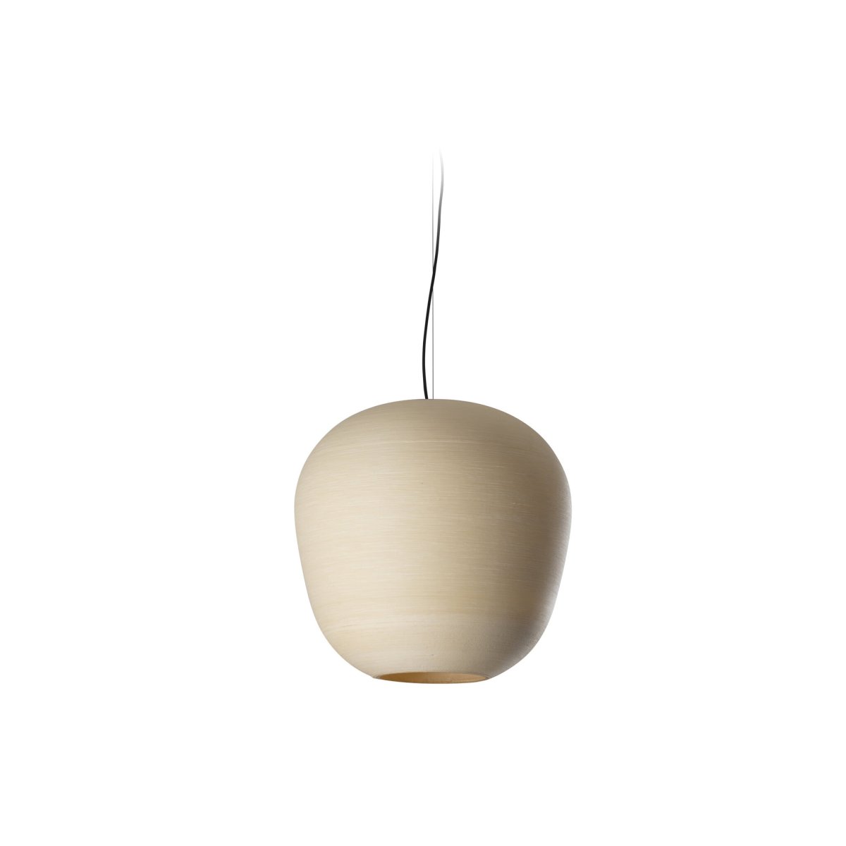 Tierra Ø52 Beige kattovalaisin valmistajalta Faro Barcelona - H&eacute;ctor Serranon suunnittelema Tierra 520 on valmistettu 3D-tulostetusta PLA:sta ja kierr&auml;tetyst&auml; m&auml;ntyselluloosasta.