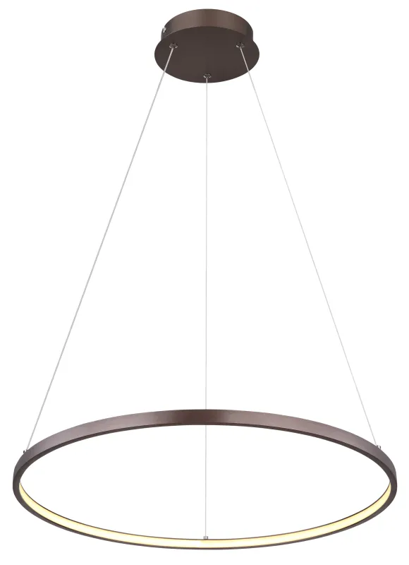 Ralph Ø60 Ruskea kattovalaisin valmistajalta Globo Lighting - Med en diameter p&aring; 60 cm och en h&ouml;jd p&aring; 120 cm blir den en stilfull blickf&aring;ngare.