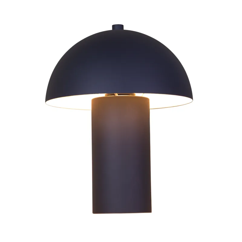 Bert 26cm Musta pöytävalaisin valmistajalta Globo Lighting - Med sin minimalistiska elegans sm&auml;lter bert harmoniskt in i moderna hem och blir en stilfull inredningsdetalj.
