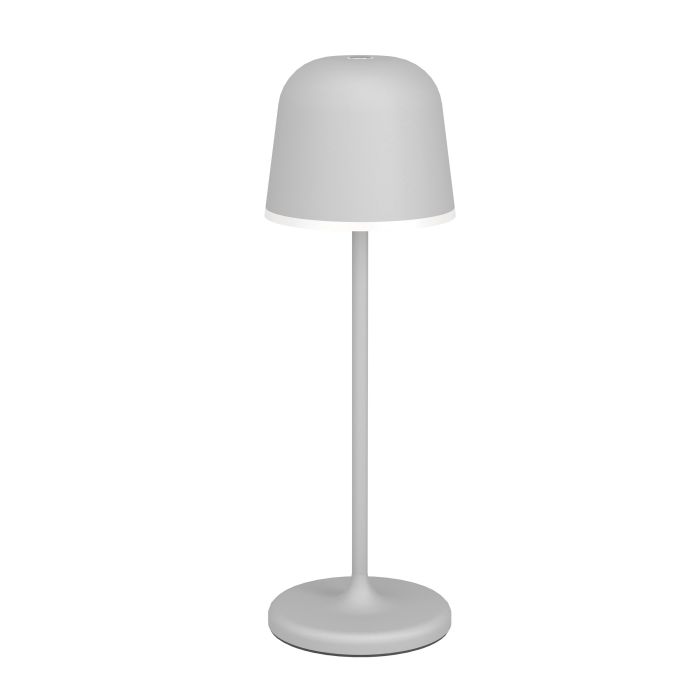 Mannera 34cm Harmaa Siirrettävä valmistajalta Eglo - Se on helppo ladata mukana tulevalla USB-kaapelilla, joten se on helppo ottaa mukaan minne tahansa - riippumatta siitä, oletko terassilla, puutarhassa tai piknikillä.