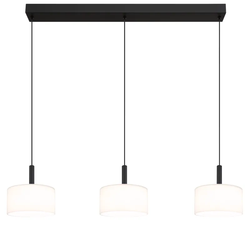 Trenton 96cm Valkoinen kattovalaisin valmistajalta Globo Lighting - Denna takpendel &auml;r idealisk f&ouml;r matsalar och k&ouml;k, d&auml;r den skapar en inbjudande atmosf&auml;r och ett stilrent uttryck.