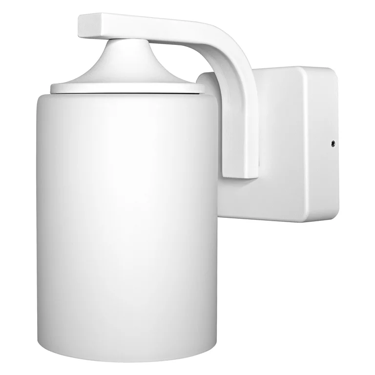 Lantern Cylinder Valkoinen ulkovalo valmistajalta Osram - Se on valmistettu painevaletusta alumiinista korkean kest&auml;vyyden takaamiseksi, ja siin&auml; on karkaistusta himme&auml;st&auml; lasista valmistettu diffuusori, joka tarjoaa pehme&auml;n ja miellytt&auml;v&auml;n valon.