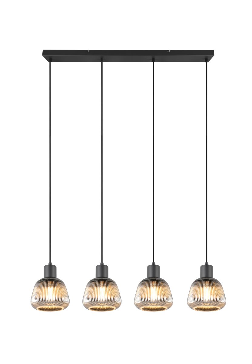 Tarifa 90cm Savun harmaa kattovalaisin valmistajalta Trio Lighting - Pehmeä valo ja ainutlaatuiset valaistustehosteet luovat lämpimän ja kutsuvan tunnelman.