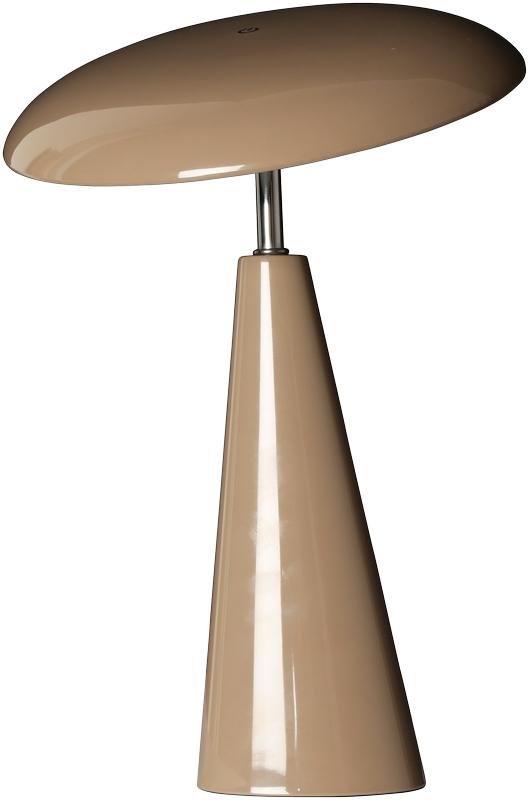 Audrey 33cm Vaaleanruskea Siirrettävä valmistajalta Eja - Audrey on tyylik&auml;s kannettava p&ouml;yt&auml;valaisin, joka on valmistettu vaaleanruskeasta kiilt&auml;v&auml;st&auml; metallista ja jossa on moderni ja elegantti muotoilu.