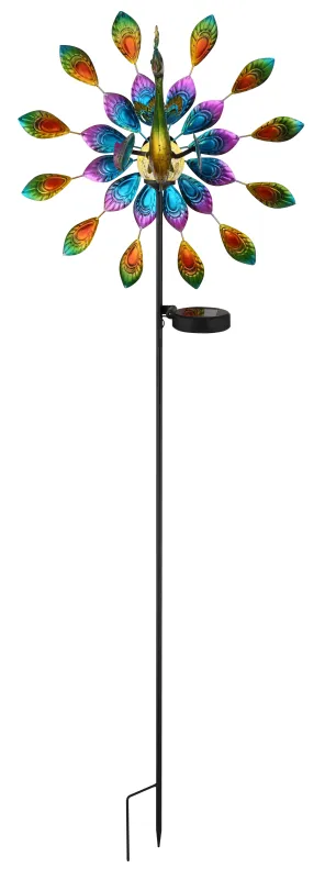 Wind Monivärinen aurinkokennolamppu valmistajalta Globo Lighting - En unik och livfull dekoration som ger tr&auml;dg&aring;rden en extra touch av f&auml;rg och elegans!