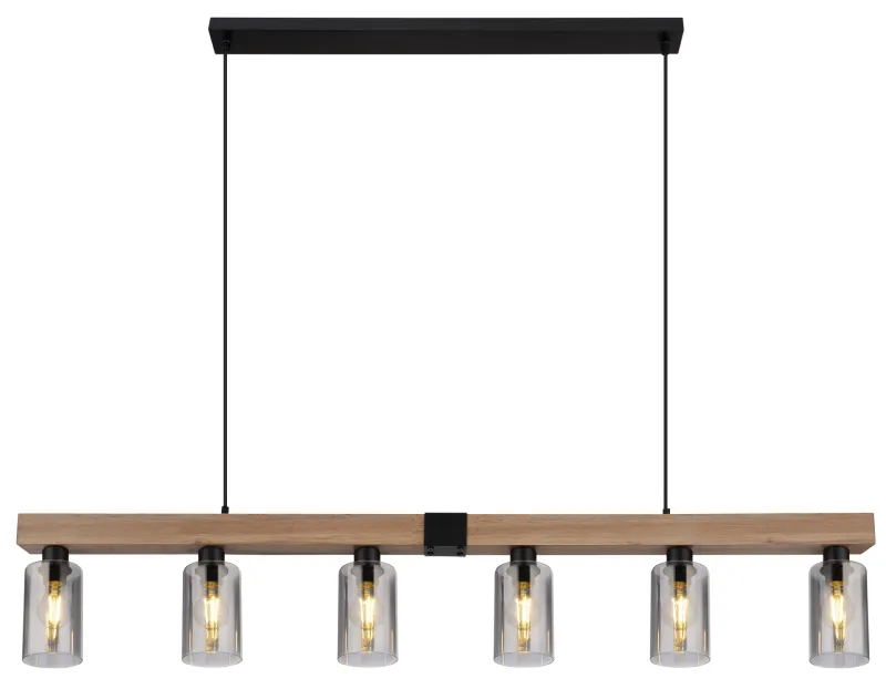 Hadera 140cm Luonto kattovalaisin valmistajalta Globo Lighting - Lampan kombinerar funktionalitet med estetik och passar perfekt &ouml;ver matbordet eller i vardagsrummet.