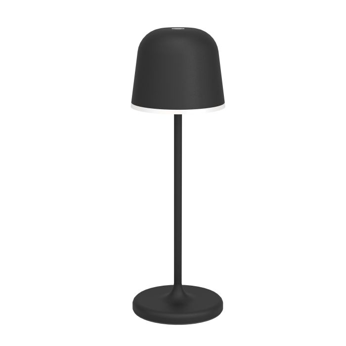 Mannera 34cm Musta Siirrettävä valmistajalta Eglo - Se on helppo ladata mukana tulevalla USB-kaapelilla, joten se on helppo ottaa mukaan minne tahansa - riippumatta siitä, oletko terassilla, puutarhassa tai piknikillä.