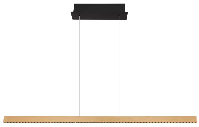 Dentsy 120cm Kupari kattovalaisin valmistajalta Globo Lighting - Med den smidiga touchknappen f&ouml;r av/p&aring; och den stegl&ouml;sa touchdimmern kan du enkelt justera ljusstyrkan efter &ouml;nskem&aring;l.