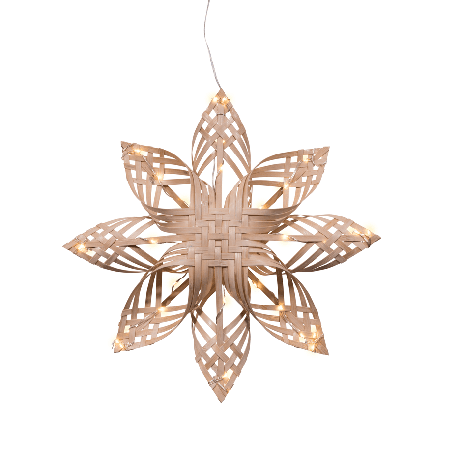 Bambu Ø40 Luonto valmistajalta Pixie Design - Tämä bambutikku on kaunis ja kestävä kynttiläkoristelu, joka levittää pehmeää ja tunnelmallista valoa.