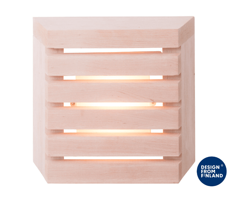 Saunaled K Puu valmistajalta Airam - Saunaled K (neli&ouml;) on tyylik&auml;s saunavalaisin kiinte&auml;ll&auml; LEDill&auml;.