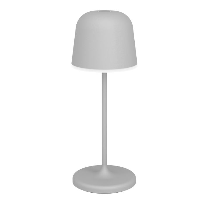 Mannera 20cm Harmaa Siirrettävä valmistajalta Eglo - Se on helppo ladata mukana tulevalla USB-kaapelilla, joten se on helppo ottaa mukaan minne tahansa - riippumatta siit&auml;, oletko terassilla, puutarhassa tai piknikill&auml;.