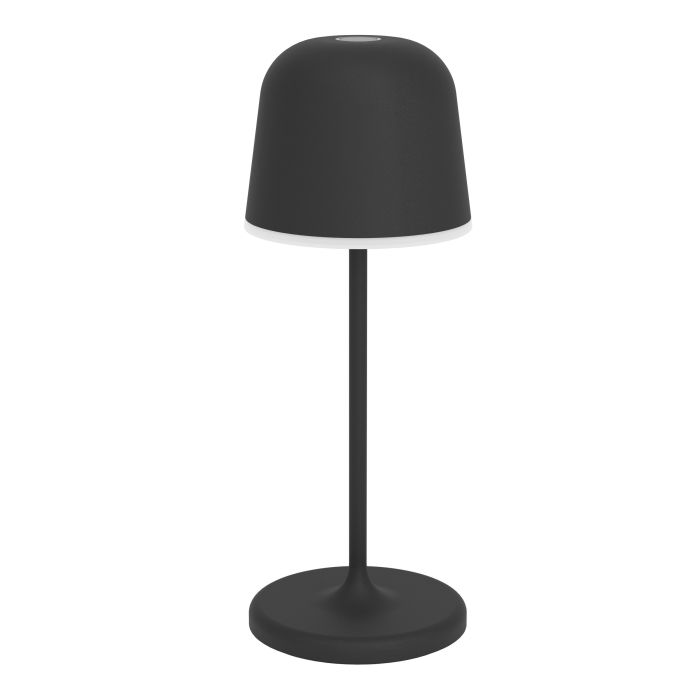 Mannera 20cm Musta Siirrettävä valmistajalta Eglo - Se on helppo ladata mukana tulevalla USB-kaapelilla, joten se on helppo ottaa mukaan minne tahansa - riippumatta siit&auml;, oletko terassilla, puutarhassa tai piknikill&auml;.