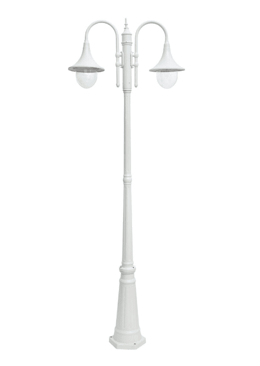 Kartano Trumpet 220cm Valkoinen lyhtypylväs valmistajalta Airam - Kartano Trumpet -valaisinpylv&auml;s on nykyaikaisempi versio vanhasta valaisimesta.