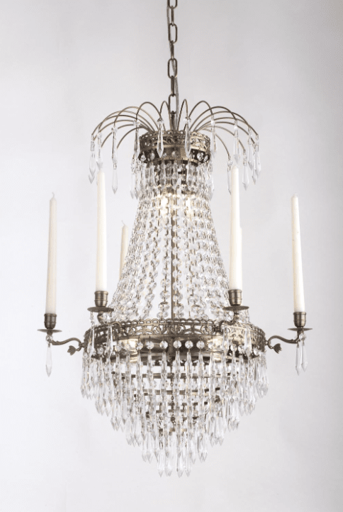 Empire Classic Ø55 Antiikki messinki kristalli valmistajalta Norrsken Design - Kattokruunu, joka luo kotiisi ainutlaatuisen tunnelman ja kiinnittää katseen.