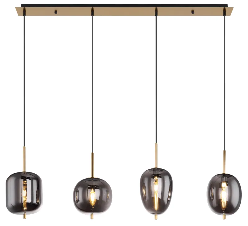 Blacky 110cm Messinki kattovalaisin valmistajalta Globo Lighting - Blacky takpendel &auml;r perfekt att placera &ouml;ver ett matbord och ger en j&auml;mn och behaglig belysning.