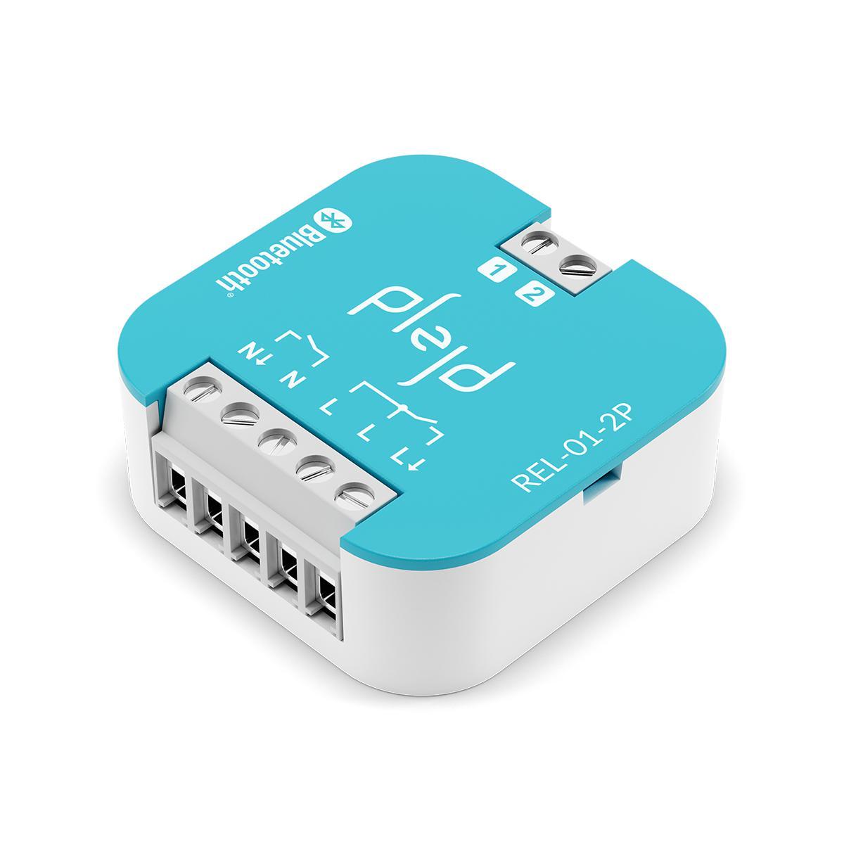 Rele 2-napainen REL-01-2P valmistajalta Plejd - Tuotteen avulla voit k&auml;ytt&auml;&auml; aikatoimintoja, kuten astro- ja viikkokelloja, ja luoda helposti skenaarioita, joita ohjataan joko sovelluksesta tai painikkeesta, sek&auml; langattomasti sen yksityisen verkkoyhteyden kautta muiden Plejdin tuotteiden kanssa.