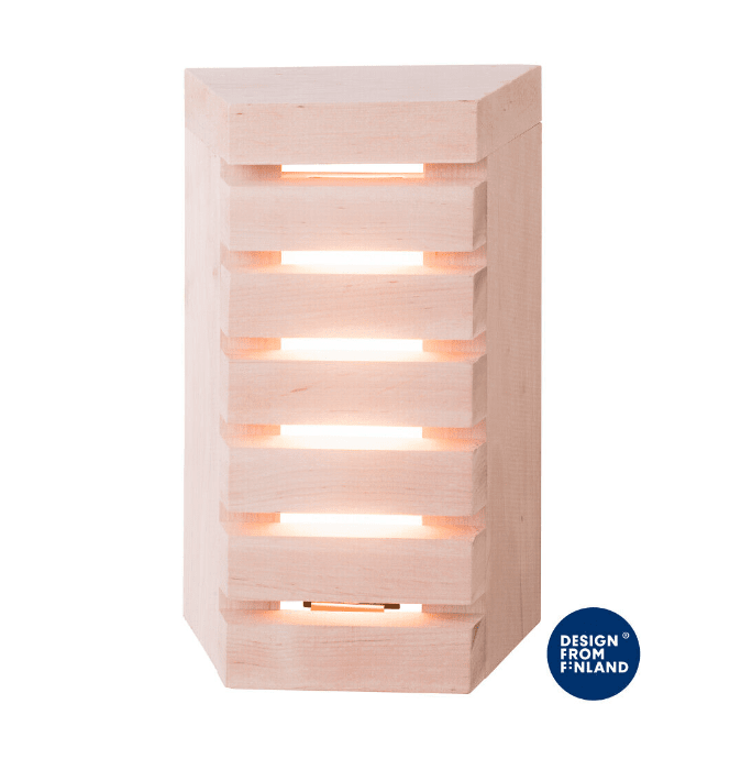 Saunaled V Puu valmistajalta Airam - Saunaled V (pysty) on tyylik&auml;s saunavalaisin kiinte&auml;ll&auml; LEDill&auml;.