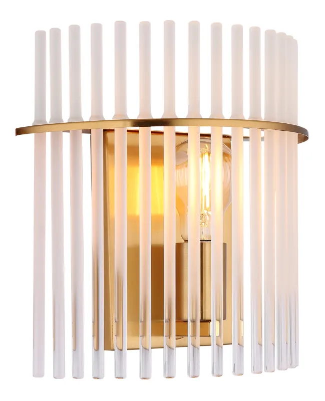 Gorley 26cm Kulta seinävalaisin valmistajalta Globo Lighting - Gorley &auml;r en elegant och sofistikerad v&auml;gglampa med en imponerande arkitektonisk design.
