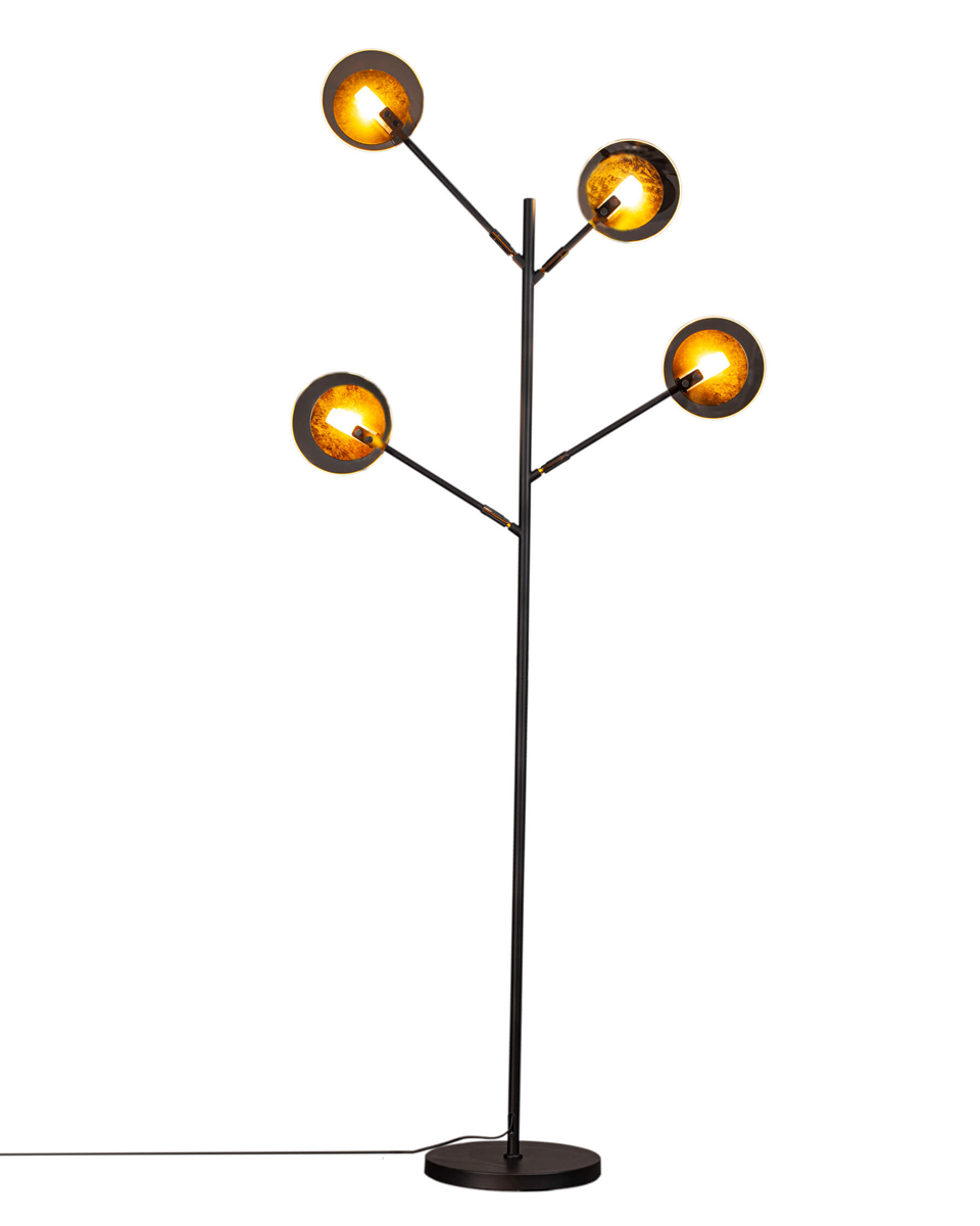 Turno Musta lattiavalaisin valmistajalta By Rydéns - Klassisesta mustametallista valmistetun Turno-lattiavalaisimen avulla sinulla on mahdollisuus s&auml;&auml;t&auml;&auml; valonl&auml;hteit&auml; mielesi ja makusi mukaan.