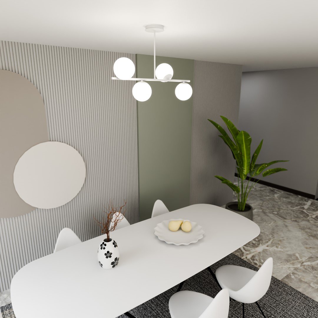 Bior 80cm Valkoinen plafondi valmistajalta Emibig Lighting - Bior on tyylikäs kattovalaisin minimalistisella muotoilulla, joka sopii useimpiin koteihin.