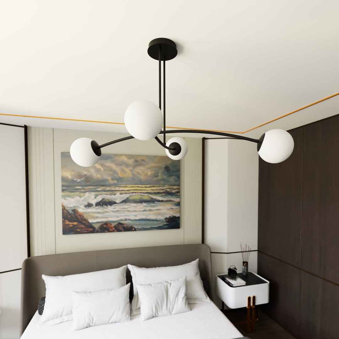 Halldor 108cm Musta kattovalaisin valmistajalta Emibig Lighting - Ne n&auml;ytt&auml;v&auml;t erityisen hyv&auml;lt&auml; p&ouml;yd&auml;n tai keitti&ouml;tason yl&auml;puolella, miss&auml; ne luovat ainutlaatuisen ja kutsuvan tunnelman.