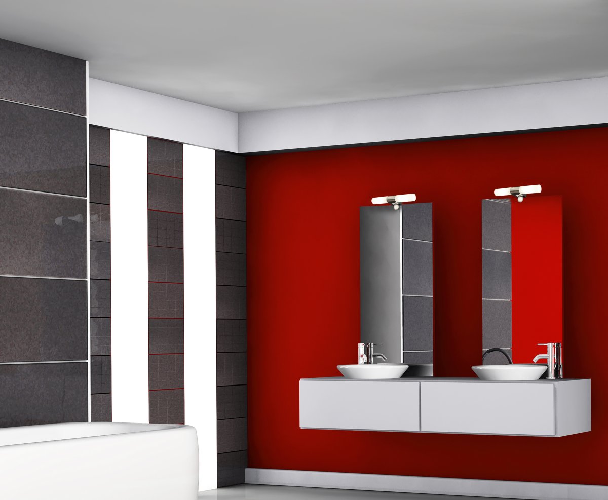 Cosenza 12cm Kromi kylpyhuoneen valaisin valmistajalta Aneta Lighting - Cosenza kaksinkertainen seinävalaisin kromattua metallia ja opaalinvalkoista lasia.