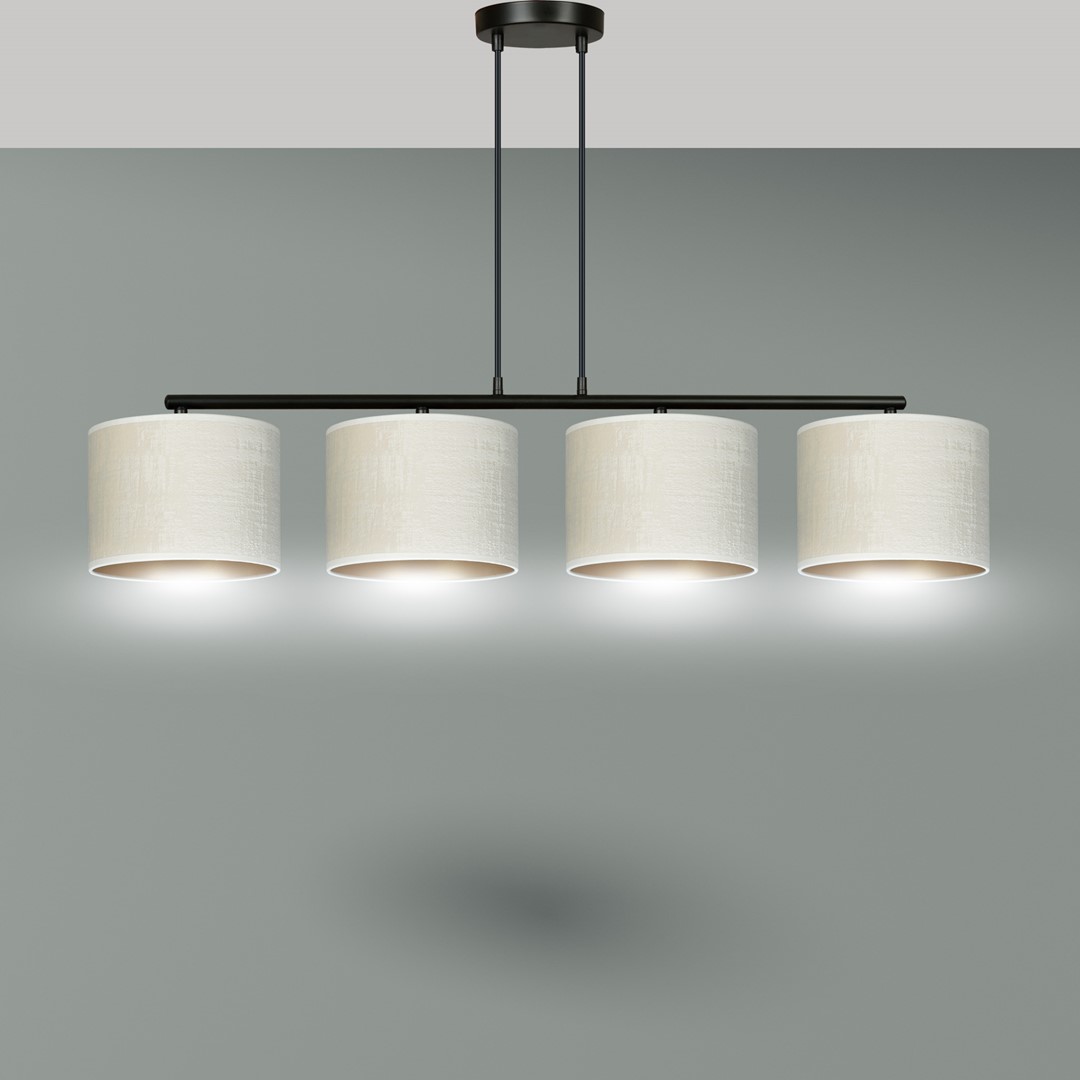 Hilde 100cm Beige kattovalaisin valmistajalta Emibig Lighting - S&auml;&auml;dett&auml;v&auml;n johdon pituuden ansiosta lamppu on helppo mukauttaa tarpeisiisi ja mieltymyksiisi.
