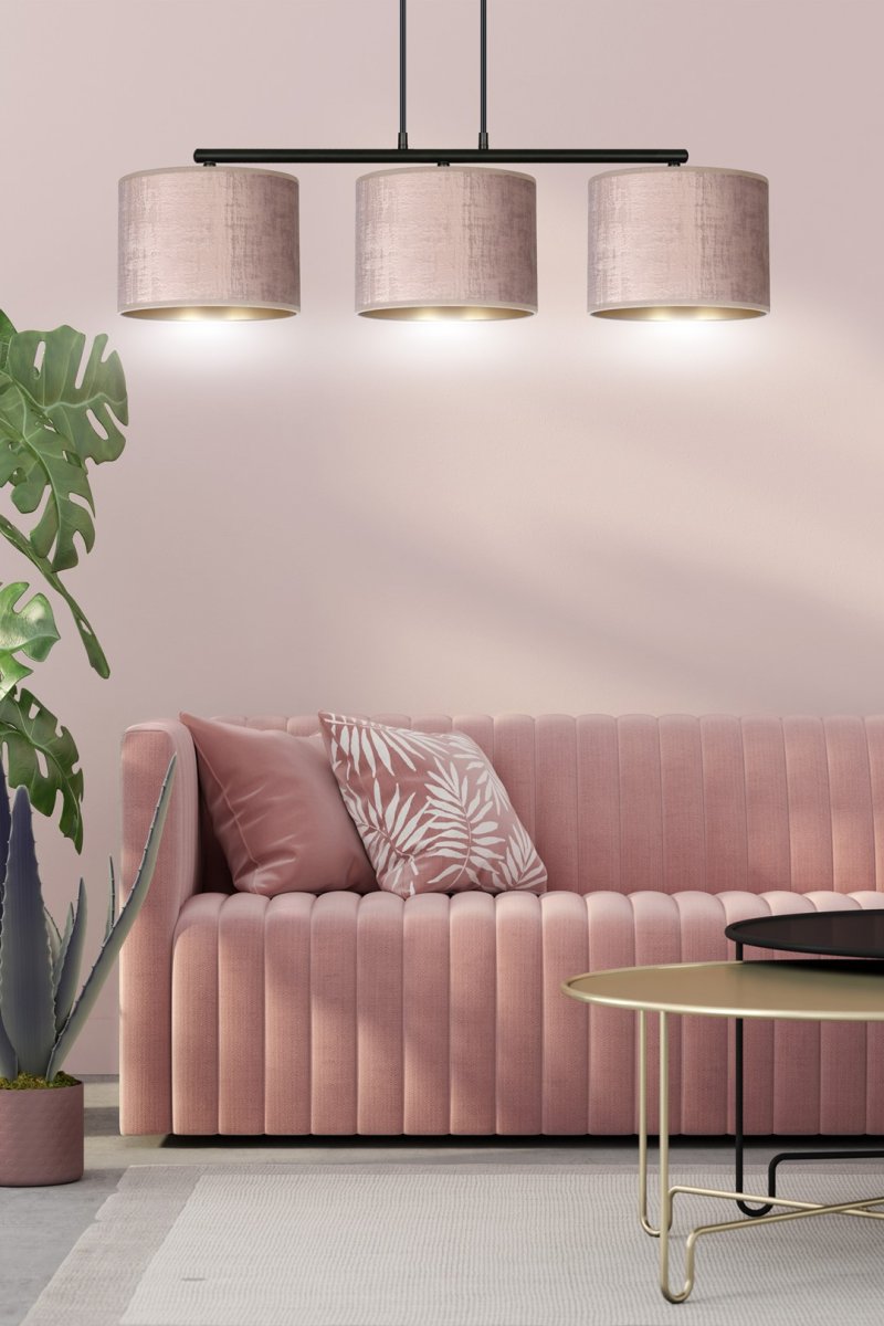 Hilde 72cm Vaaleanpunainen kattovalaisin valmistajalta Emibig Lighting - S&auml;&auml;dett&auml;v&auml;n johdon pituuden ansiosta lamppu on helppo mukauttaa tarpeisiisi ja mieltymyksiisi.