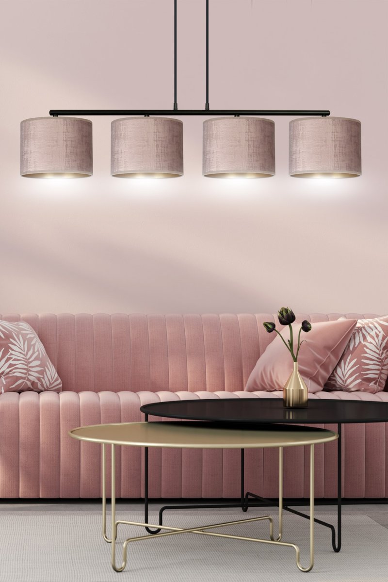 Hilde 100cm Vaaleanpunainen kattovalaisin valmistajalta Emibig Lighting - S&auml;&auml;dett&auml;v&auml;n johdon pituuden ansiosta lamppu on helppo mukauttaa tarpeisiisi ja mieltymyksiisi.