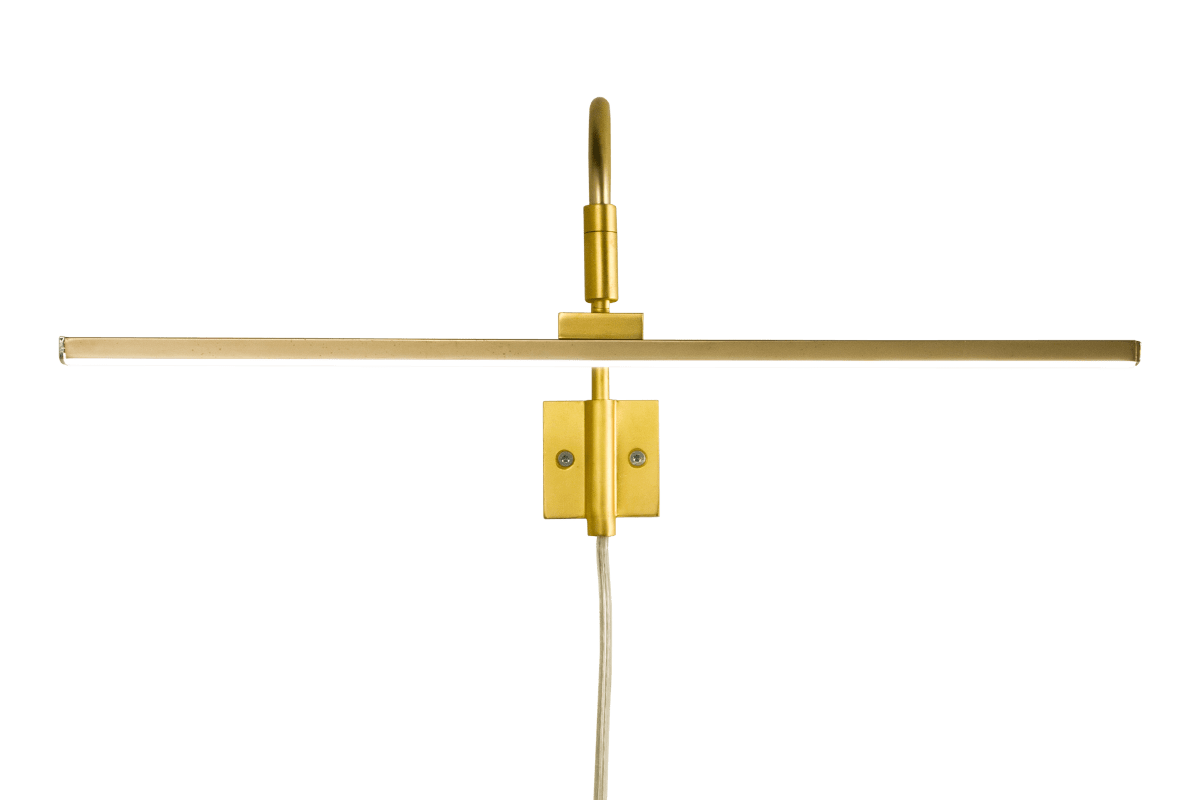 Miro 40cm Kulta valmistajalta Aneta Lighting - Miro on täydellinen ja huomaamaton kuvavalaisin, joka on lakattu mattakullanväriseksi.