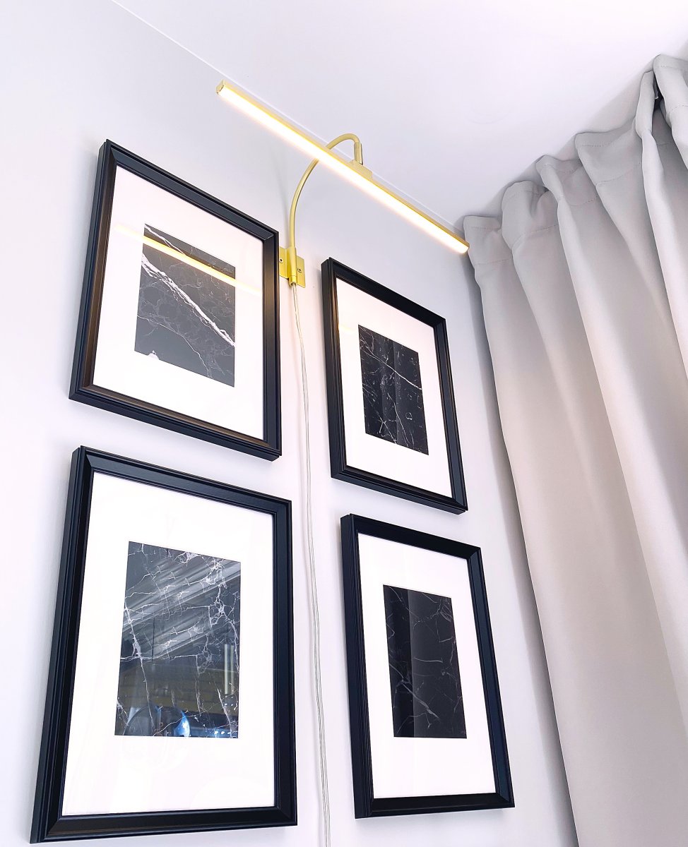 Miro 40cm Kulta valmistajalta Aneta Lighting - Miro on täydellinen korostus- ja kuvavalo kullalla maalatusta metallista.