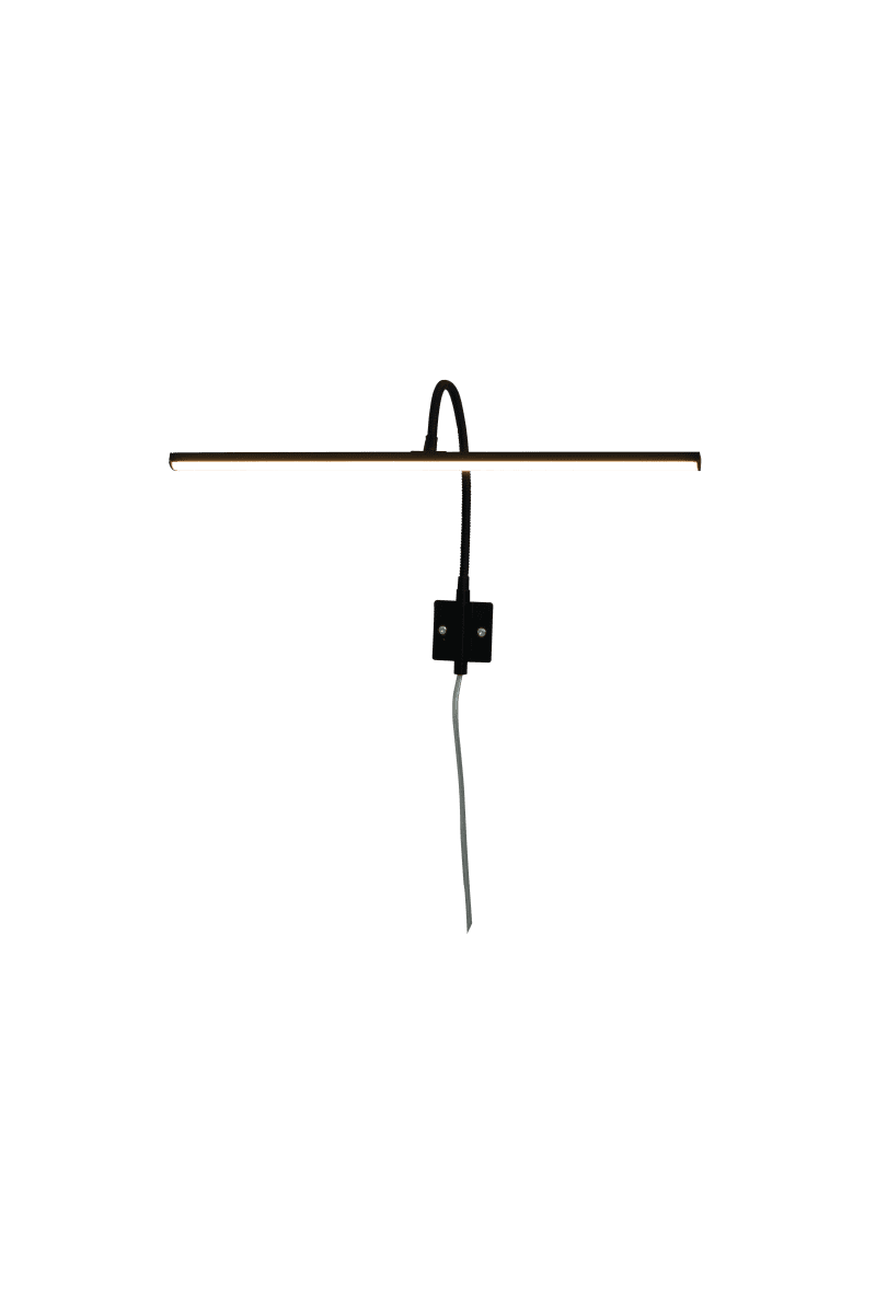 Miro 40cm Musta valmistajalta Aneta Lighting - Valaisin voidaan asentaa seinälle, suoraan kuvakehykseen tai kattoon.