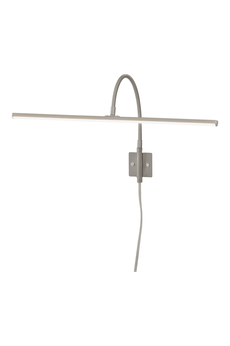 Miro 40cm Teräs valmistajalta Aneta Lighting - Miro on täydellinen korostus- ja pöytävalaistus mattapintaisesta harjatusta teräksestä.