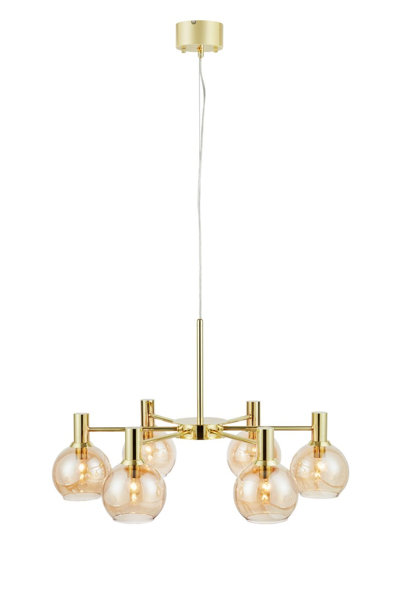 Ambra Ø75 Messinki kattovalaisin valmistajalta Markslöjd - Ambra on suuri ja vaikuttava kattovalaisin, jossa on viininpunainen runko.