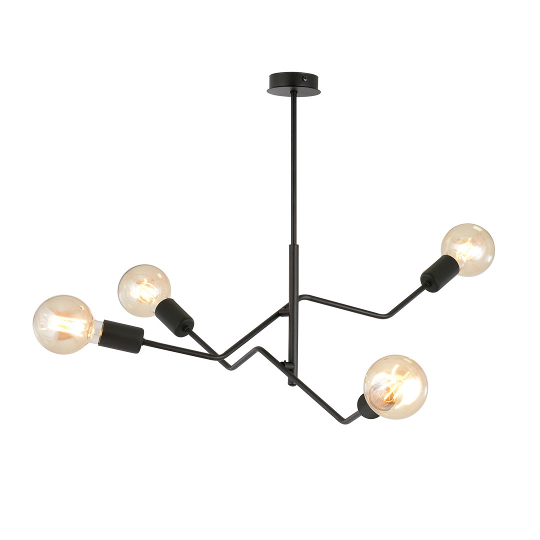Frix 66cm Musta kattovalaisin valmistajalta Emibig Lighting - T&auml;m&auml; kattovalaisin sopii t&auml;ydellisesti eleganttiin trendiin ja tekee vaikutuksen ainutlaatuisella muodollaan ja alkuper&auml;isell&auml; muotoilullaan.