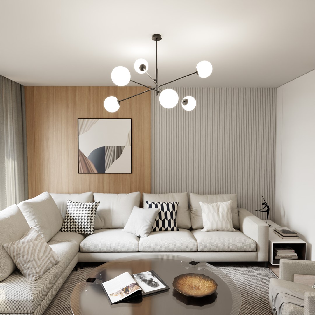 Linear Ø102 Valkoinen kattovalaisin valmistajalta Emibig Lighting - ja luo ainutlaatuisen ja kutsuvan ilmapiirin.