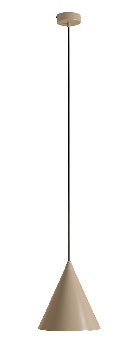 Form Ø24 Beige kattovalaisin valmistajalta Artera - Tämä minimalistinen riippuvalaisin ja sen elegantti kartiomainen, lämpimän beigen sävyinen varjostin on täydellinen valinta niille, jotka haluavat tyylikkään ja modernin ilmeen kotiisi.