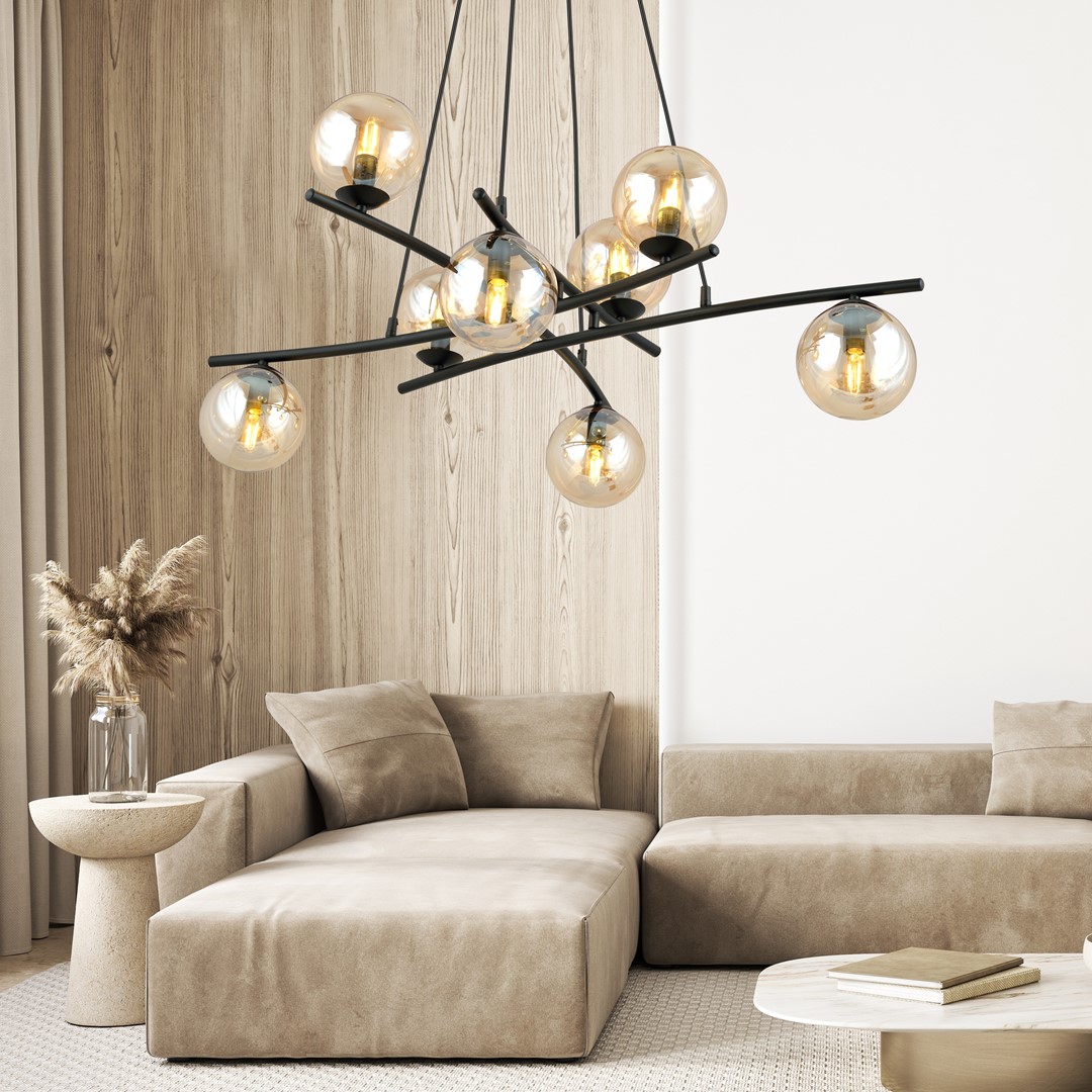 Essa Ø100 Keltainen kattovalaisin valmistajalta Emibig Lighting - Lisäksi sarja on erittäin toimiva ja valaisee kauniisti suuriakin tiloja.