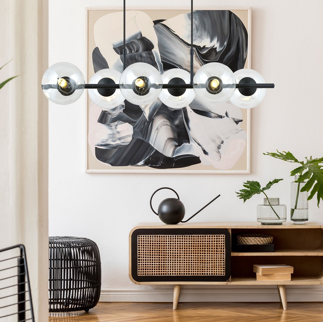 Rory 95cm Läpinäkyvä kattovalaisin valmistajalta Emibig Lighting - Siit&auml; tulee selke&auml; katseenvangitsija ja se antaa huoneelle ainutlaatuisen luonteen.