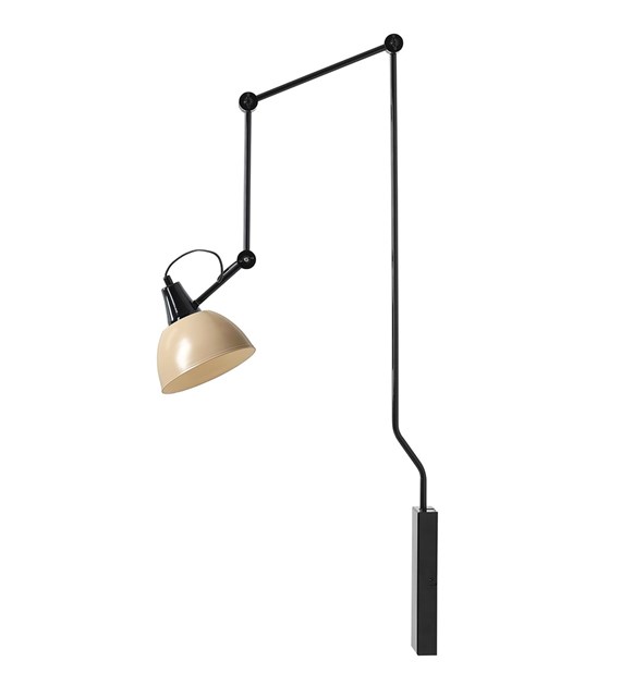 Aida 75cm Musta/beige seinävalaisin valmistajalta Artera - Mustan ja beigen metallin värinen Aida-seinävalaisin on tyylikkään ja toimivan muotoilun omaava.