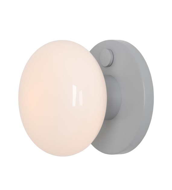 Flo Ø20 Harmaa seinävalaisin valmistajalta Artera - Harmaassa metallissa ja valkoisella lasivarjostimella varustettu Flo-seinävalaisin on moderni ja tyylikäs muotoilu, joka levittää pehmeää ja miellyttävää valoa.