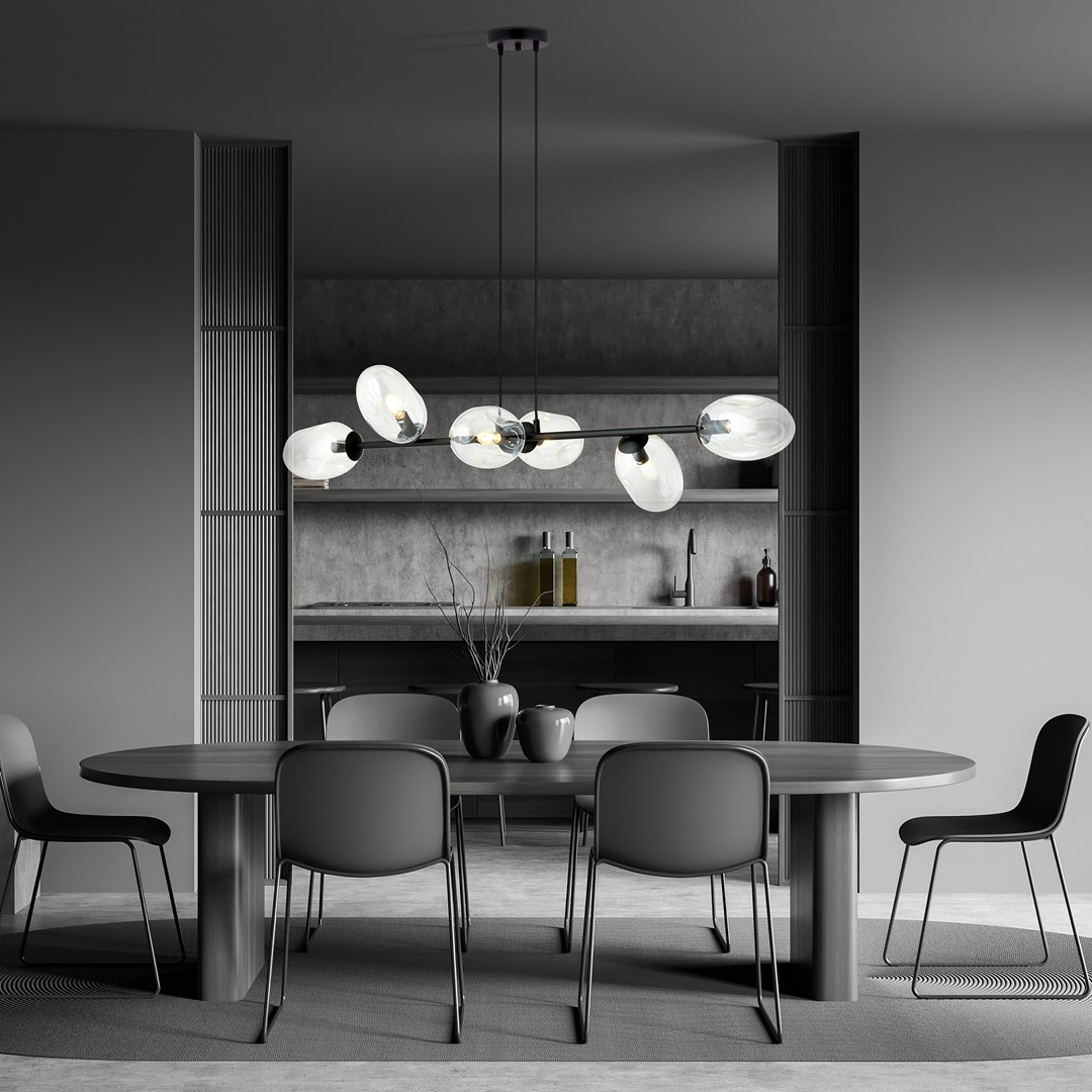 Pandora 120cm Läpinäkyvä kattovalaisin valmistajalta Emibig Lighting - Modernille muotoilulle on ominaista ainutlaatuisen muotoiset n&auml;yt&ouml;t &ndash; tyylik&auml;s ja virtaviivainen &ndash; joka antaa huoneelle sek&auml; charmia ett&auml; persoonallisuutta.