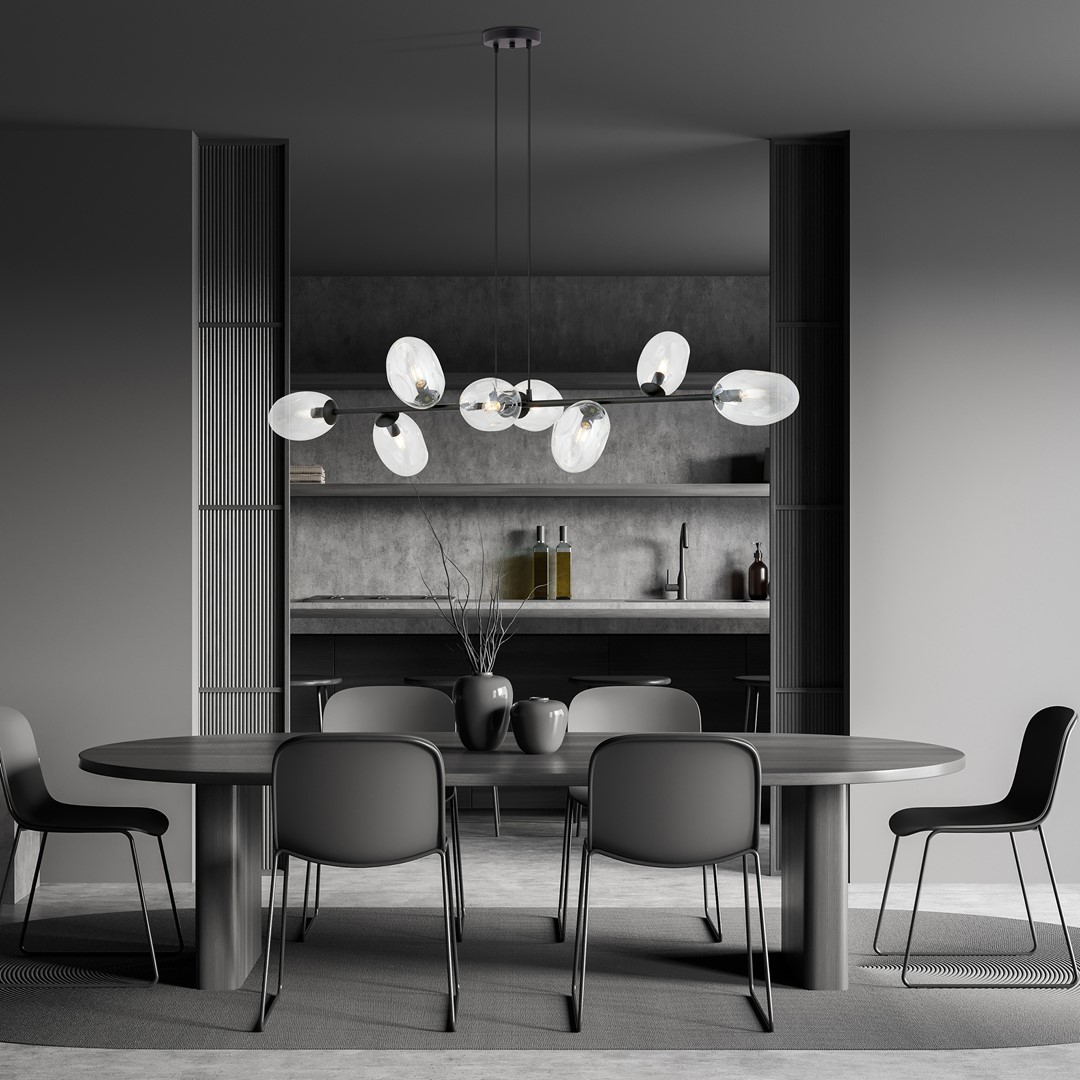 Pandora 140cm Läpinäkyvä kattovalaisin valmistajalta Emibig Lighting - Modernille muotoilulle on ominaista ainutlaatuisen muotoiset n&auml;yt&ouml;t &ndash; tyylik&auml;s ja virtaviivainen &ndash; joka lis&auml;&auml; sek&auml; vieh&auml;tyst&auml; ett&auml; persoonallisuutta huoneeseen.