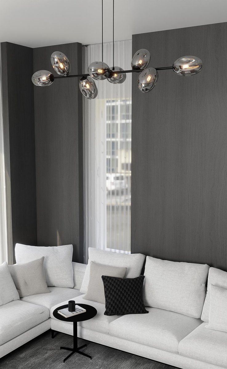 Pandora 140cm Savun värinen kattovalaisin valmistajalta Emibig Lighting - Modernille muotoilulle on ominaista ainutlaatuisen muotoiset n&auml;yt&ouml;t &ndash; tyylik&auml;s ja virtaviivainen &ndash; joka lis&auml;&auml; sek&auml; vieh&auml;tyst&auml; ett&auml; persoonallisuutta huoneeseen.