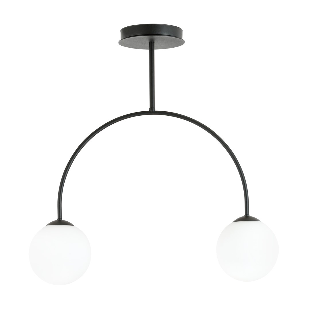 Archi 50cm Musta plafondi valmistajalta Emibig Lighting - Tutustu minimalismin ja modernin muotoilun maailmaan Archi-kattolampulla.